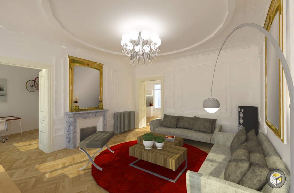 visuel 3d avant travaux salon