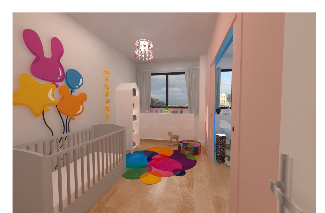 visuel 3d chambre enfant