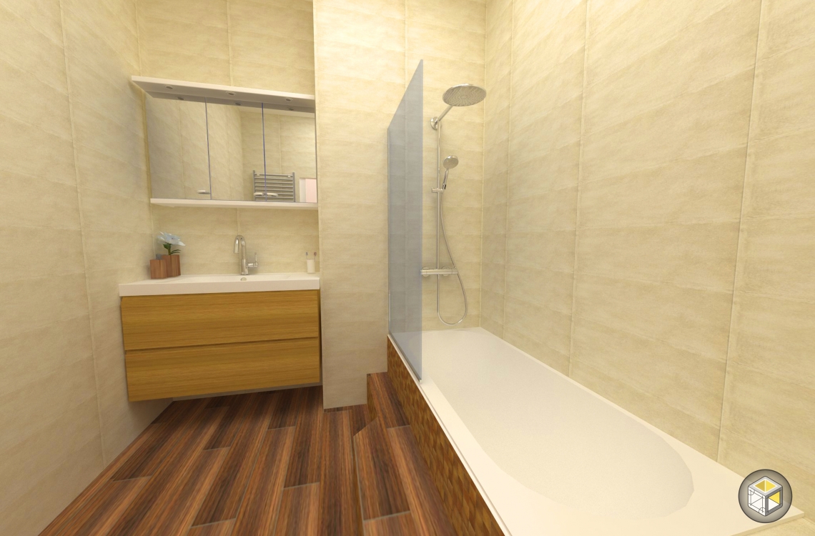 visuel 3d salle de bain rénovation