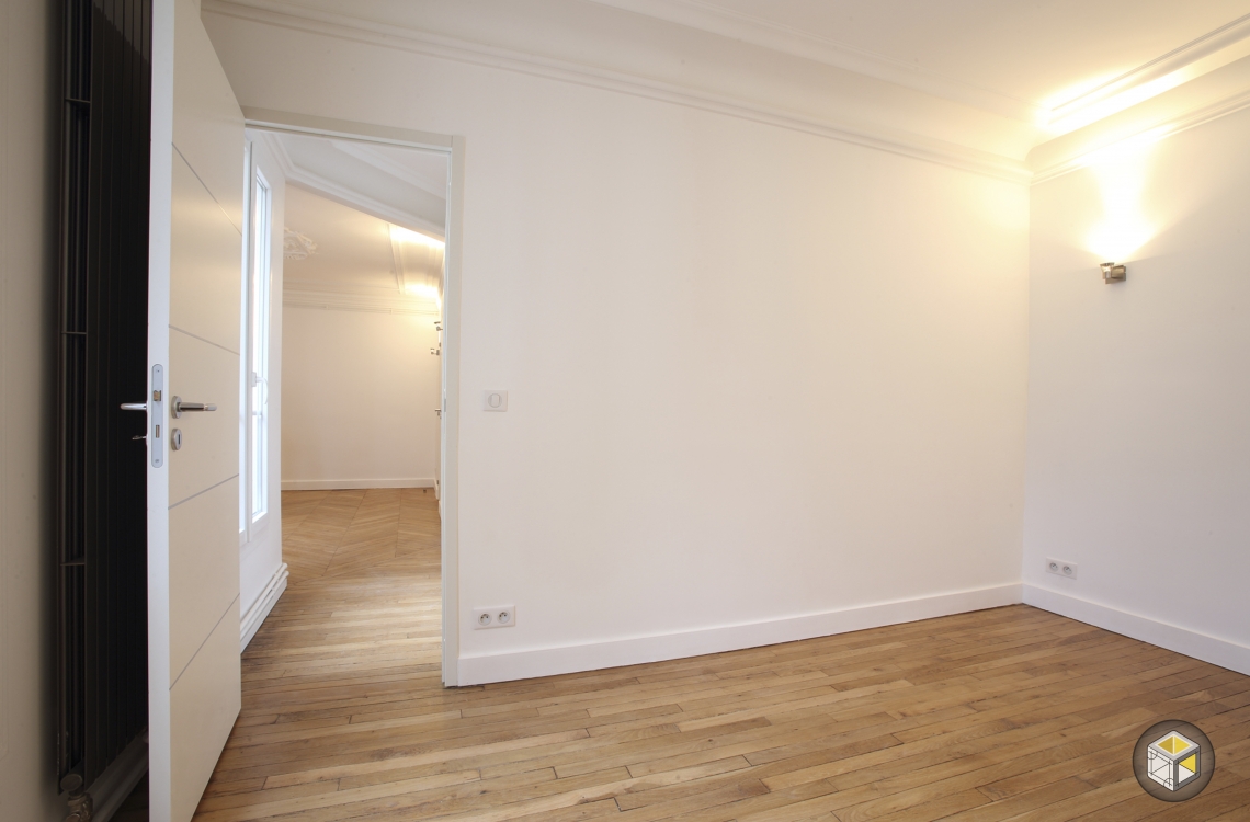 chambre rénovation parquet