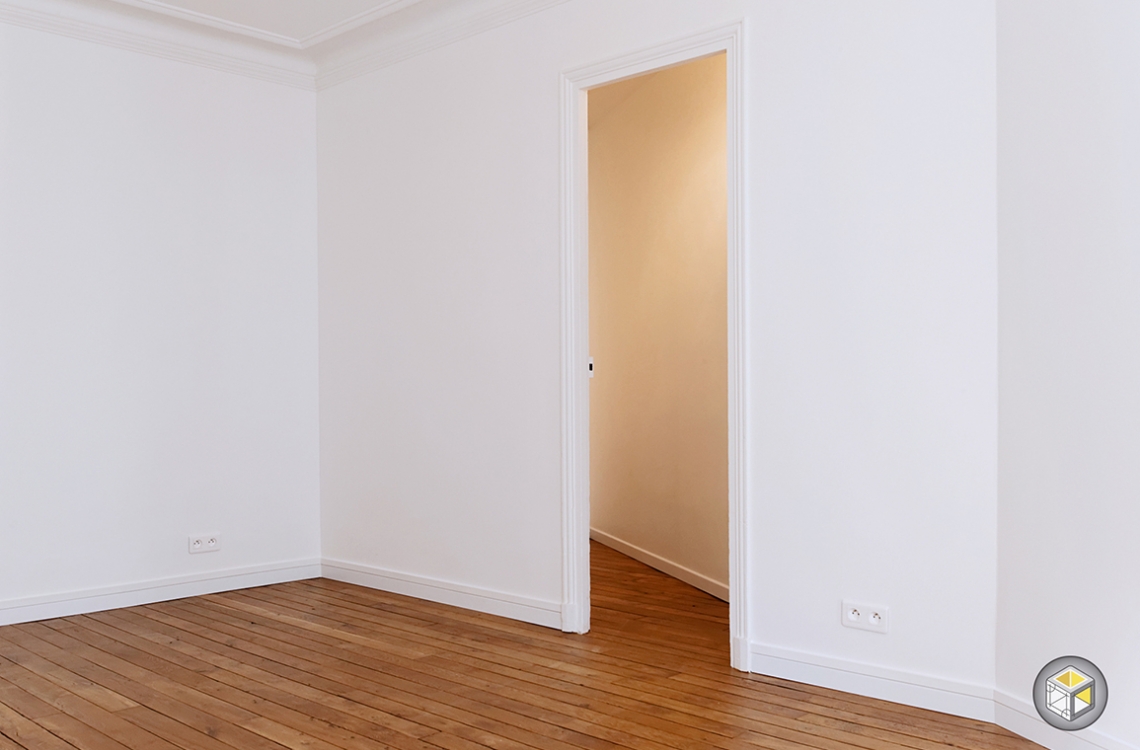 pièce couloir parquet appartement paris